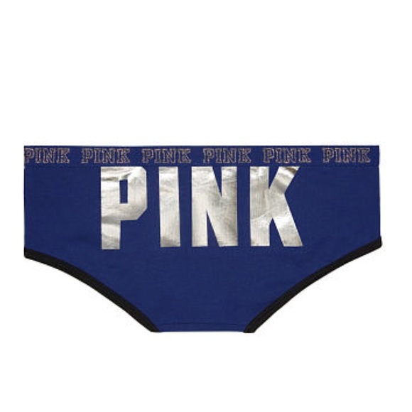 New Victoria’s Secret PINK Logo Hipster Panties - XSmall - Logo Back - Picture 1 of 3